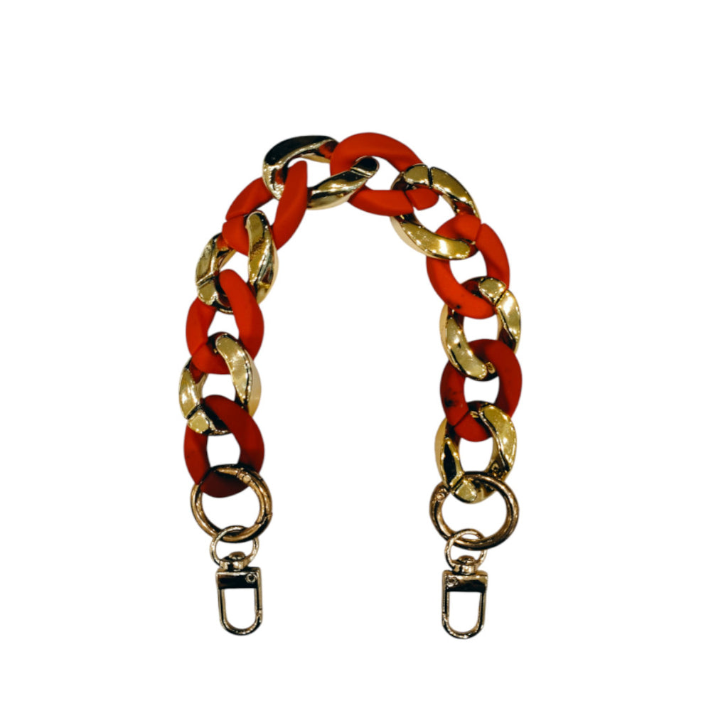 Chain Thin 30cm - Gold/Red