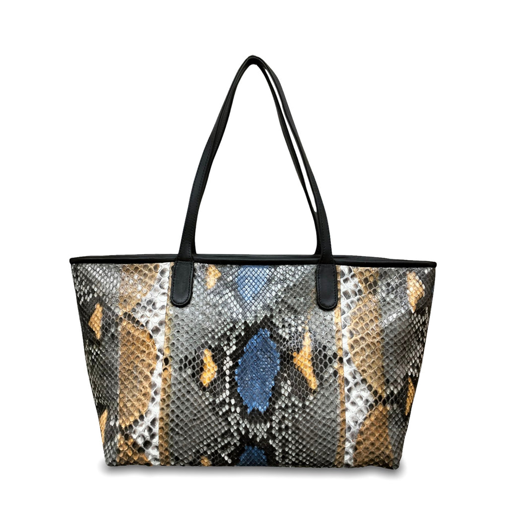 Emmanuel Medium - Blue Motif Orange