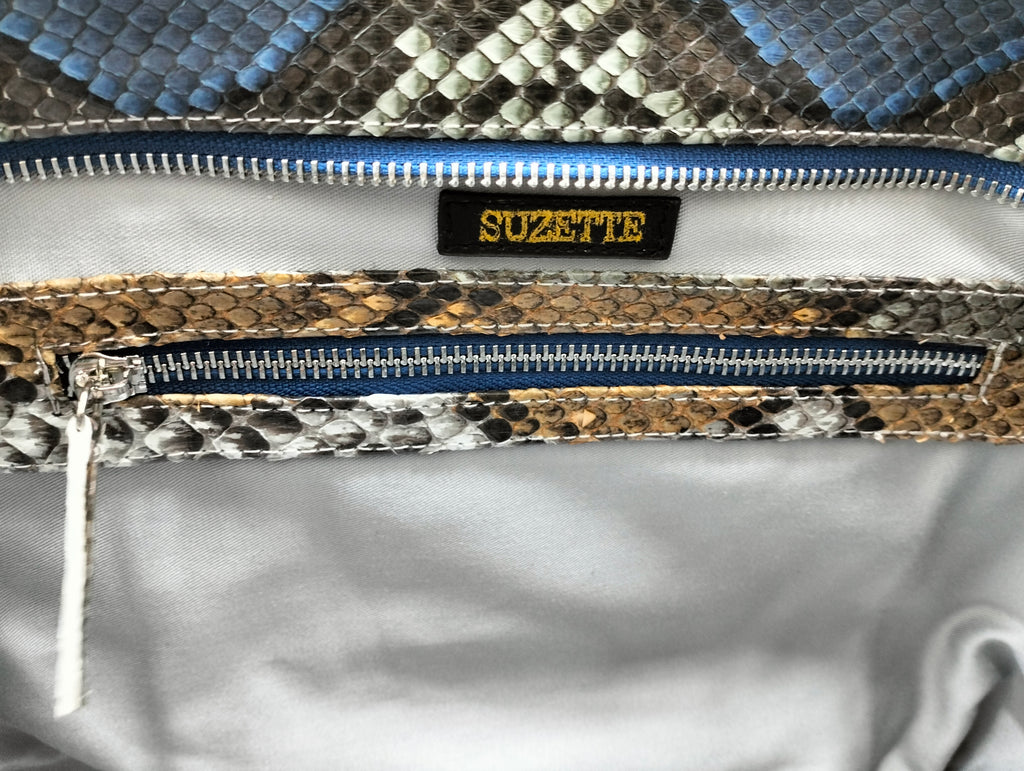 Emmanuel Baby - Blue Motif Orange