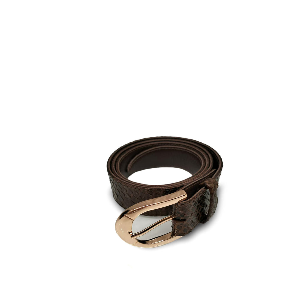 Belt Brown Motif – Suzette - Main Image