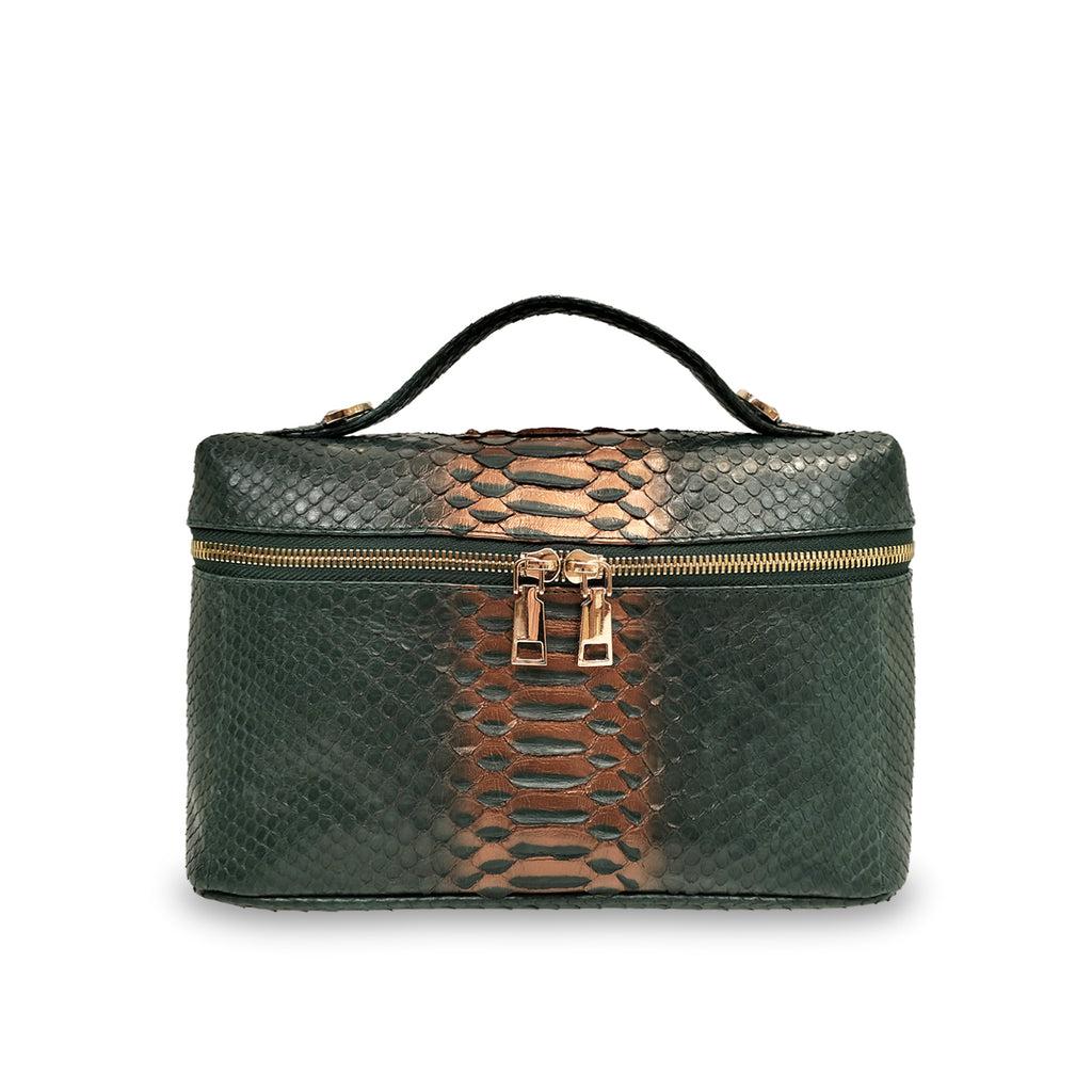 Bernadette Big - Dark Green Motif Bronze