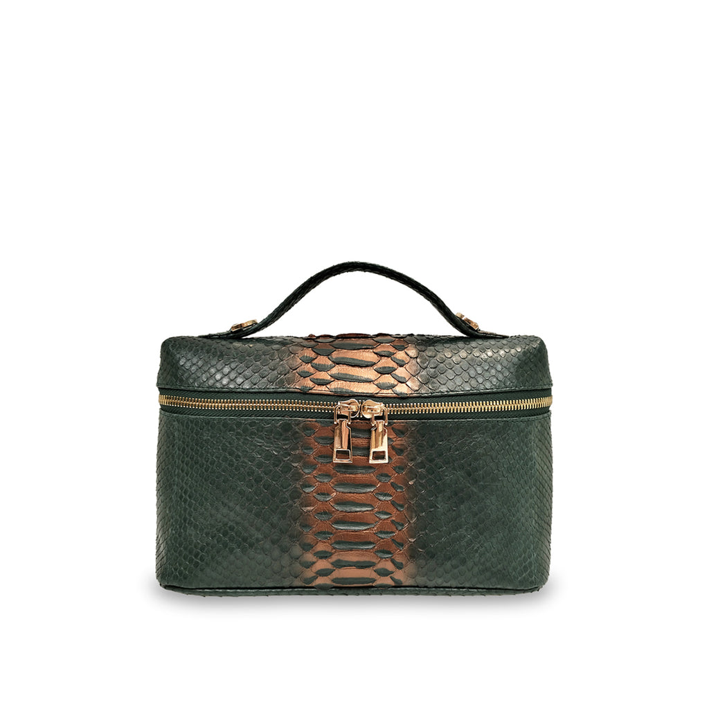 Bernadette Big - Dark Green Motif Bronze