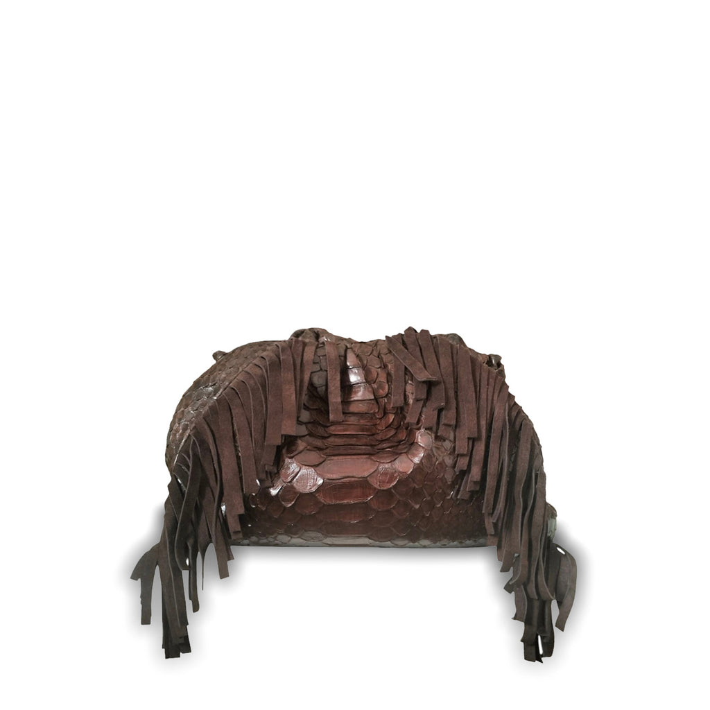 Claude Fringes - Brown Motif