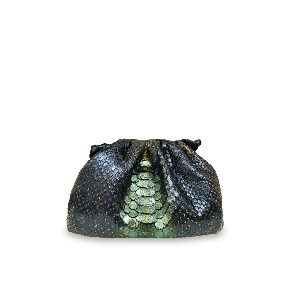 Claude - Navy Green Motif