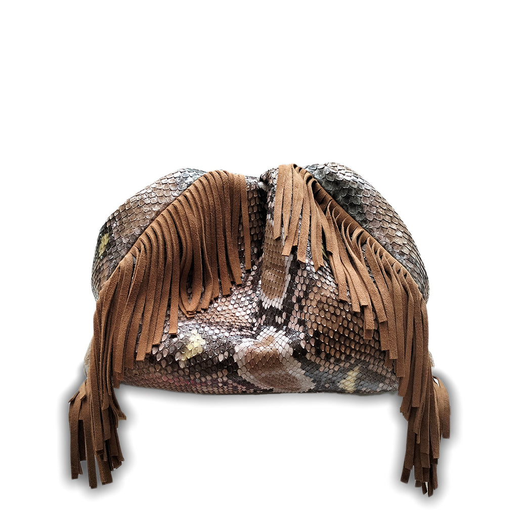 Claude Big Fringes - Beige Motif