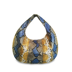 Croissant Medium Large - Blue Motif Orange