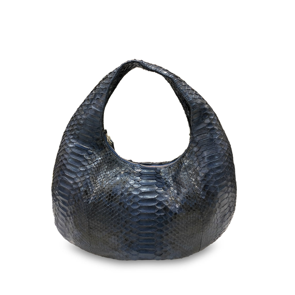 Croissant Medium Large - Navy Motif