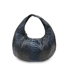 Croissant Medium Large - Navy Motif