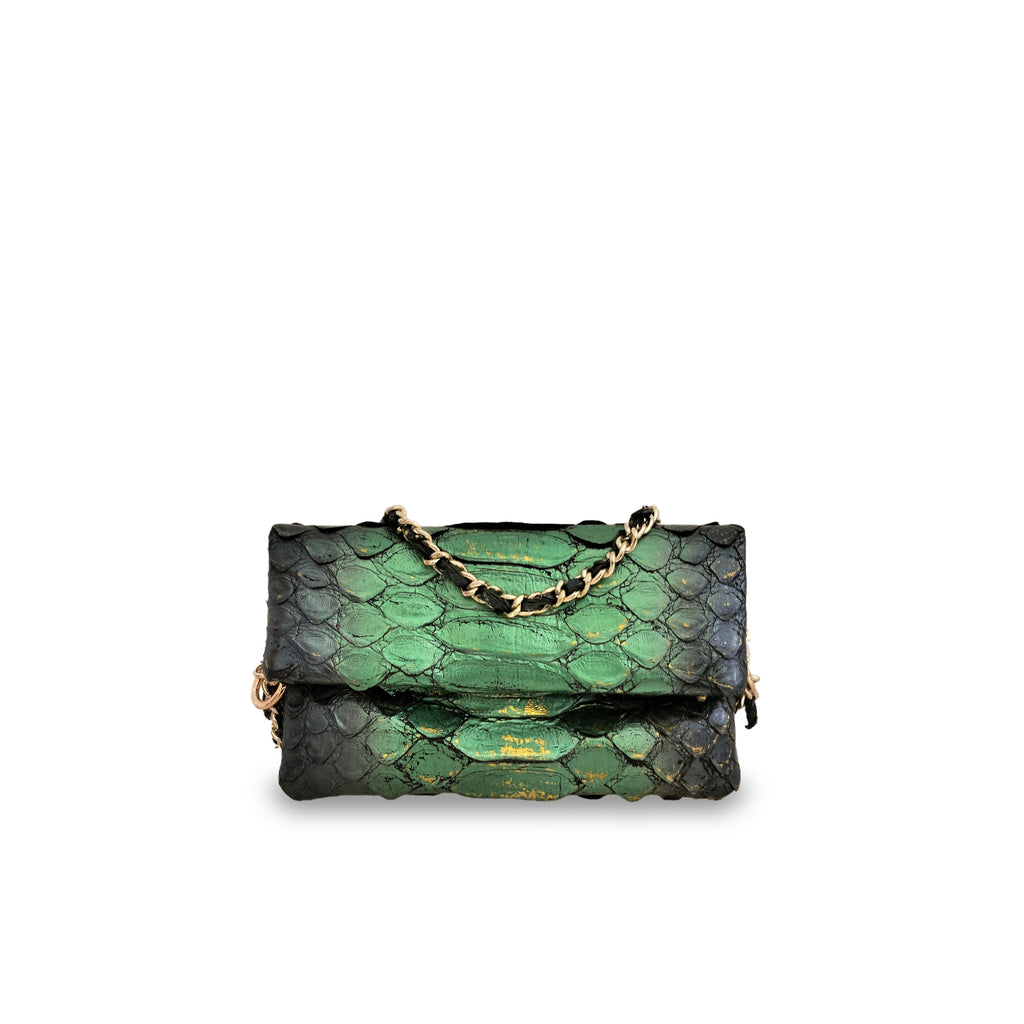 Leon Mini - Dark Green Motif Bronze