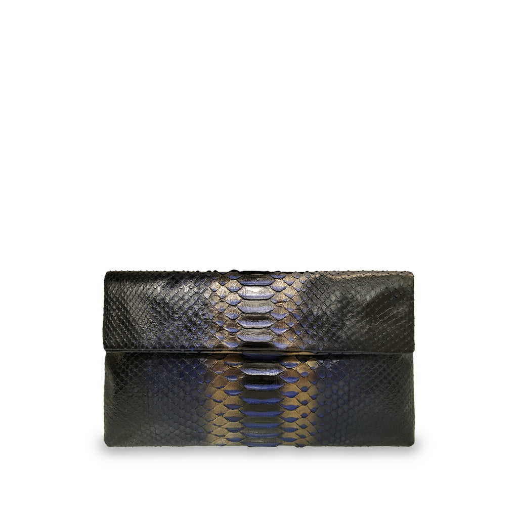Leon - Navy Electric Blue Motif