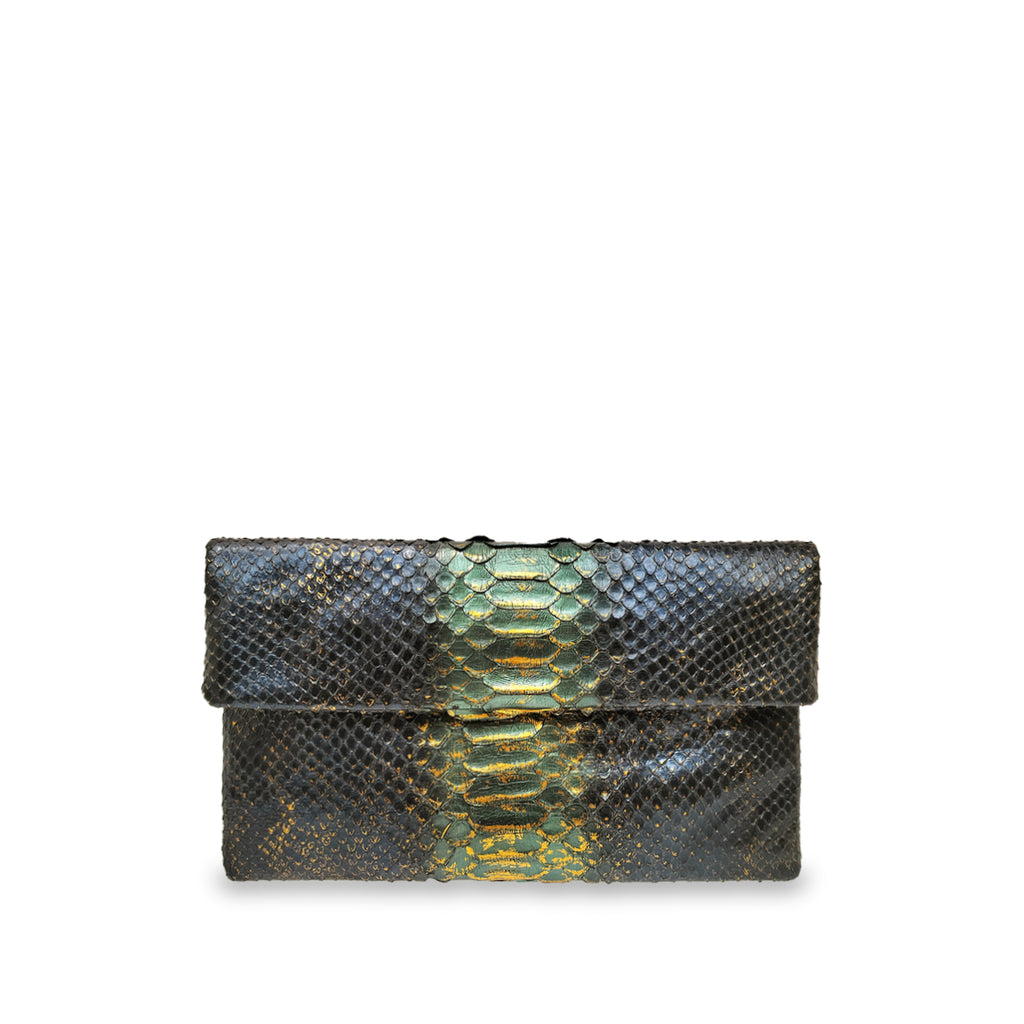 Leon - Navy Motif Green