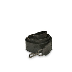 Python Bag Strap - Black W Gun Buckle