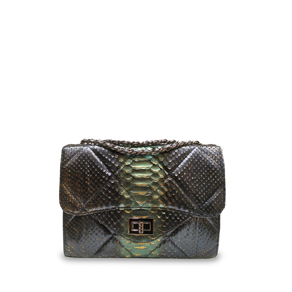 Robin Small - Navy Green Motif