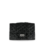 handcrafted_exotic_leather_python_skin_chained_bag_Robin_Small_Black